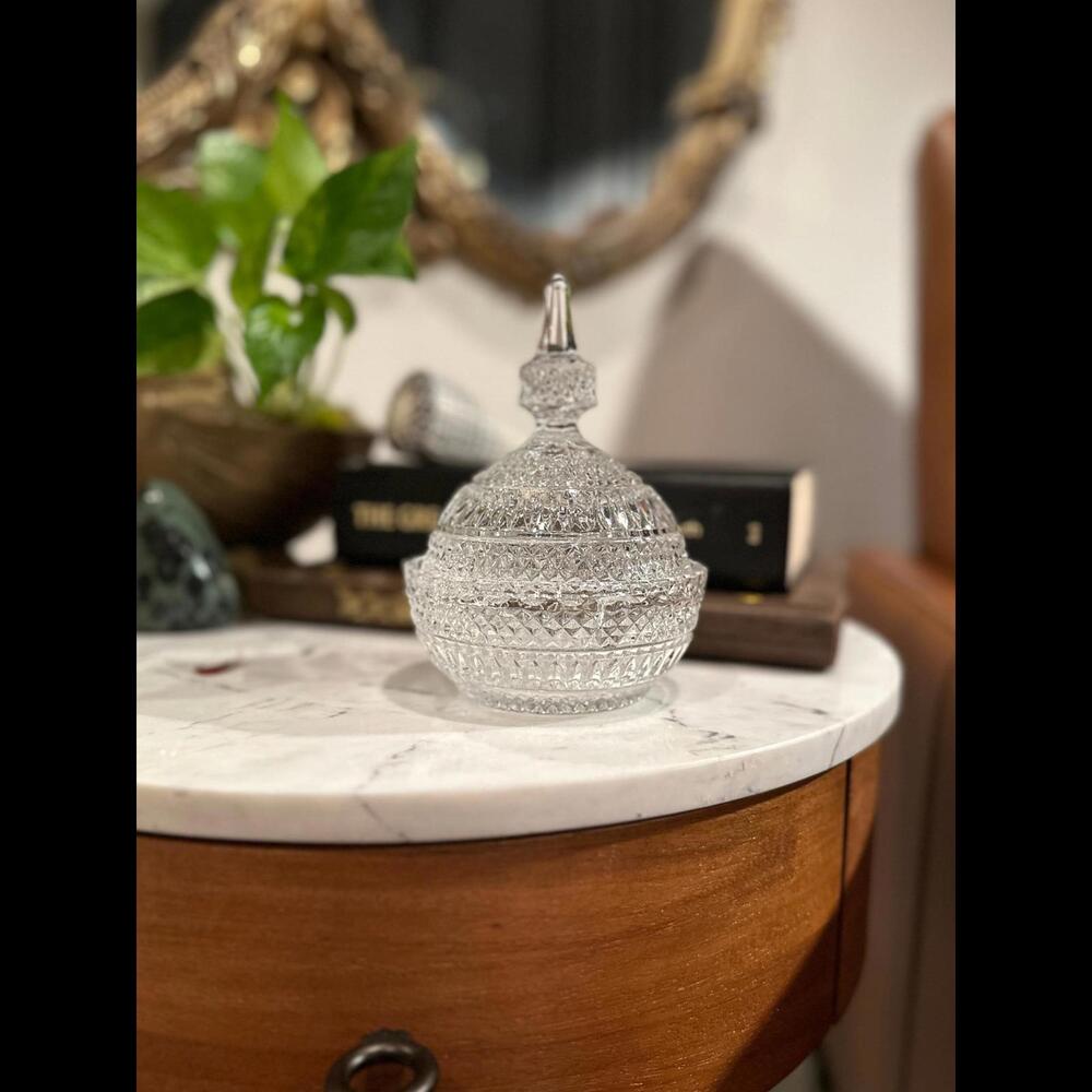 Magical Anna Hutte Bleikristall Lead Crystal Candy Dish Made in Germany